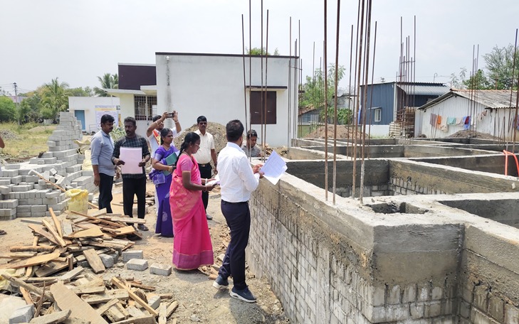 Site Inspection by District Collector
